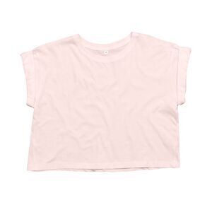Mantis Womens/Ladies Cropped T-Shirt / Soft Pink